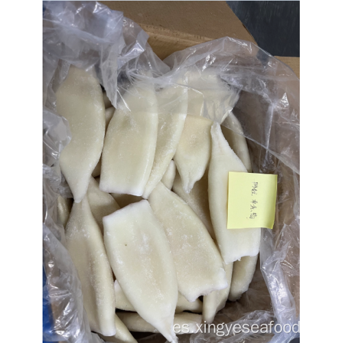 Tubos de calamares congelados illex argentinus iqf